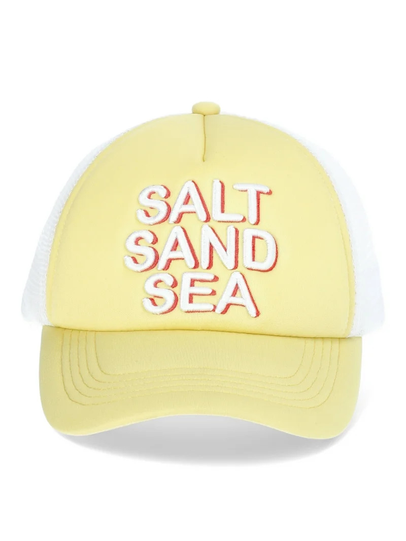 No Boundaries Trucker Hat, Women’s, Yellow | Walmart (US)