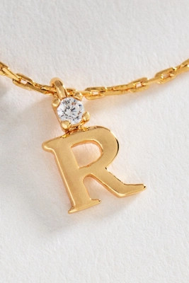 Crystal Initial Pendant Necklace | Anthropologie (US)