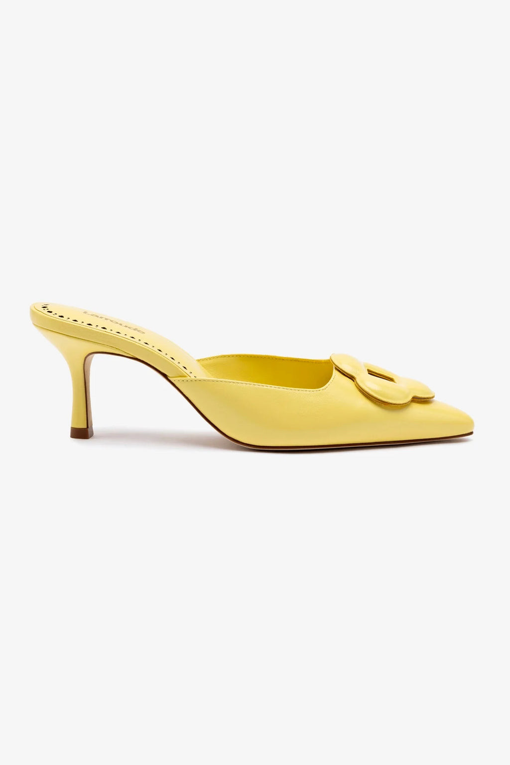 Flora Pump In Lemonade Leather | Larroude