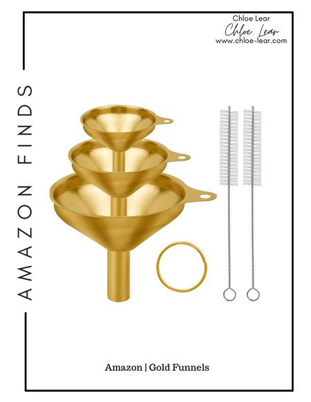 Cute gold funnels from Amazon.
#amazon #amazonfinds #kitchendecor

#LTKunder50 #LTKhome #LTKFind