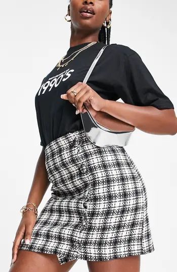 ASOS DESIGN Bouclé Mini Skirt | Nordstrom | Nordstrom