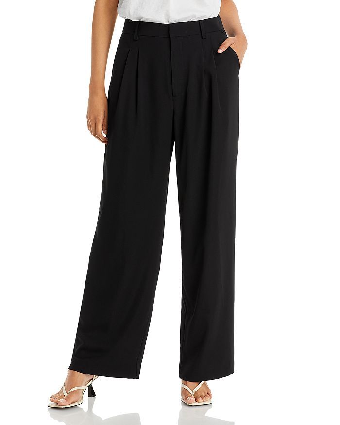 Wilson Pleated Wide Leg Trousers - 100% Exclusive | Bloomingdale's (US)