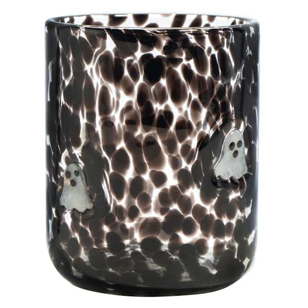 White Ghost With Black Confetti Icon Glass, 17.25Oz, sold by At Home | At Home