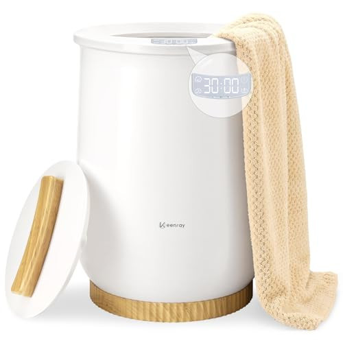Keenray Upgraded Towel Warmer Bucket, Large Towel Warmer with 3 Heating Modes, Heat Time 30/45/60/90 Min Adjustable and Up to 24 Hour Delay Timer, Towel Heater for Oversize Bathrobes Blankets, CL1Plus | Amazon (US)