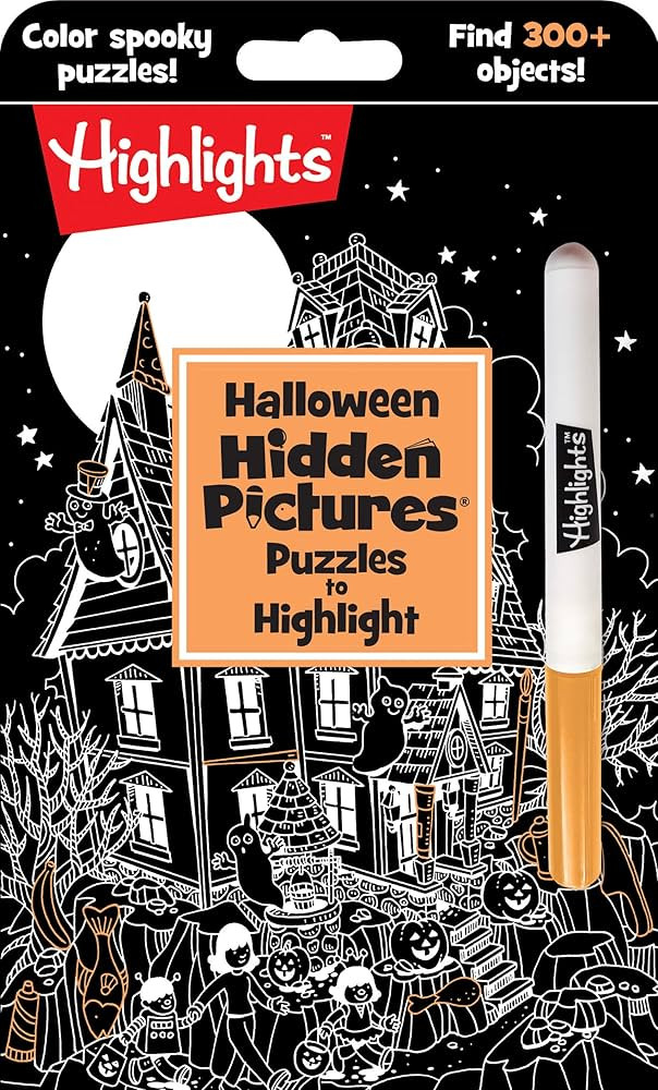Halloween Hidden Pictures Puzzles to Highlight: Halloween Coloring & Activity Book with Over 300 ... | Amazon (US)