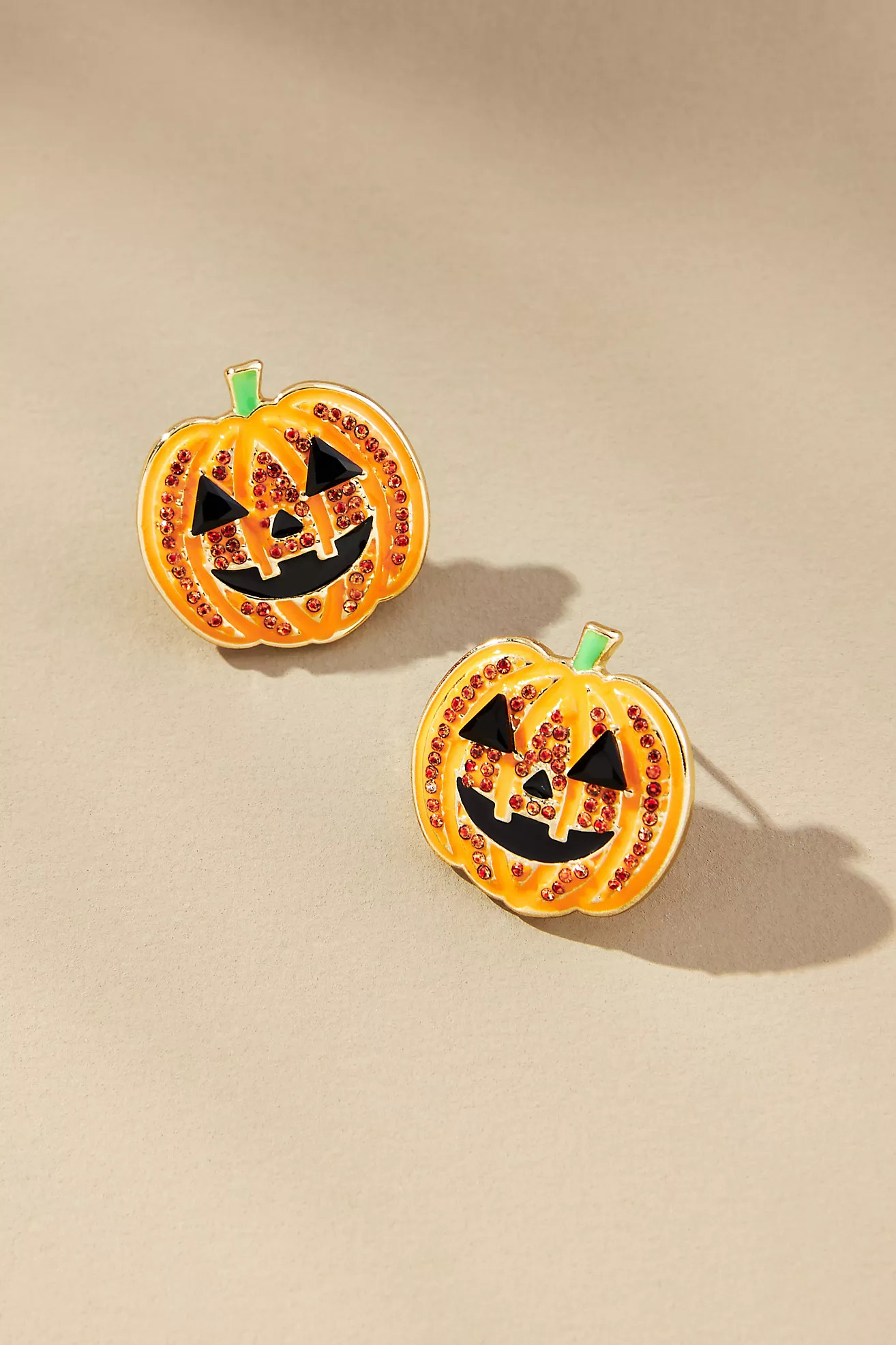 BaubleBar Oh My Gourd Crystal Pumpkin Earrings | Anthropologie (US)