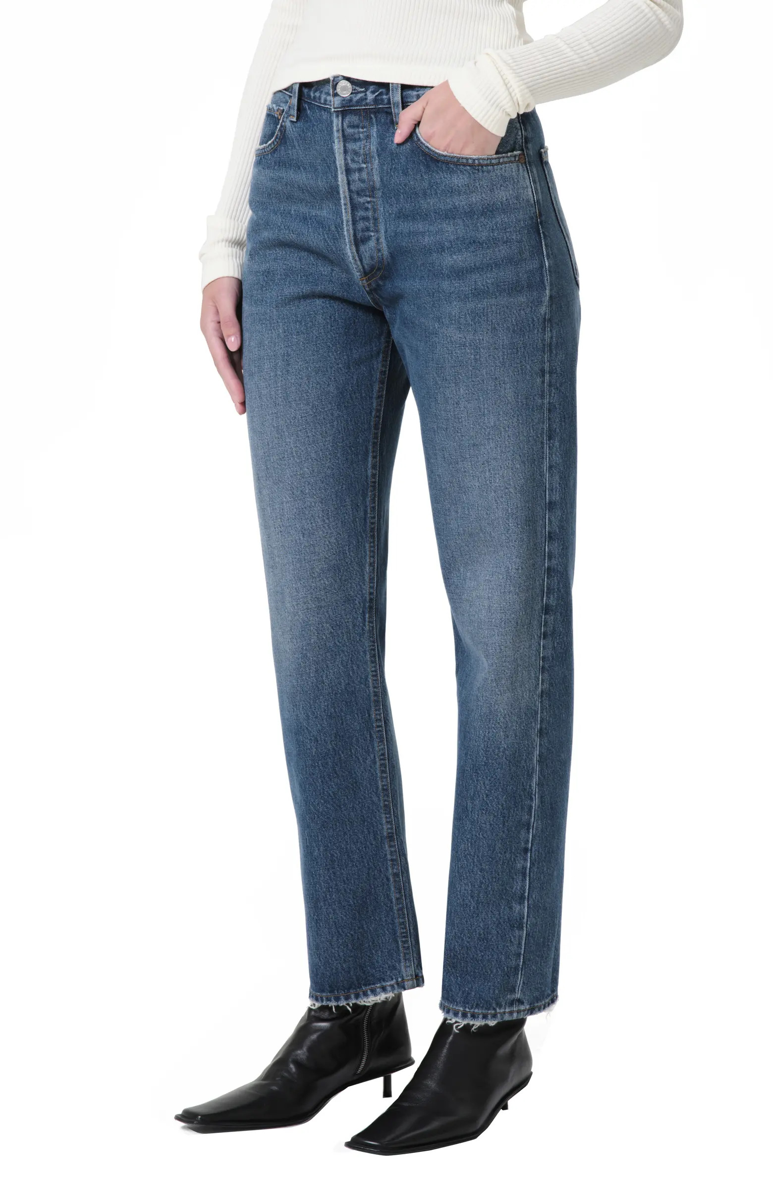 AGOLDE '90s Pinch Waist High Waist Straight Leg Jeans | Nordstrom | Nordstrom