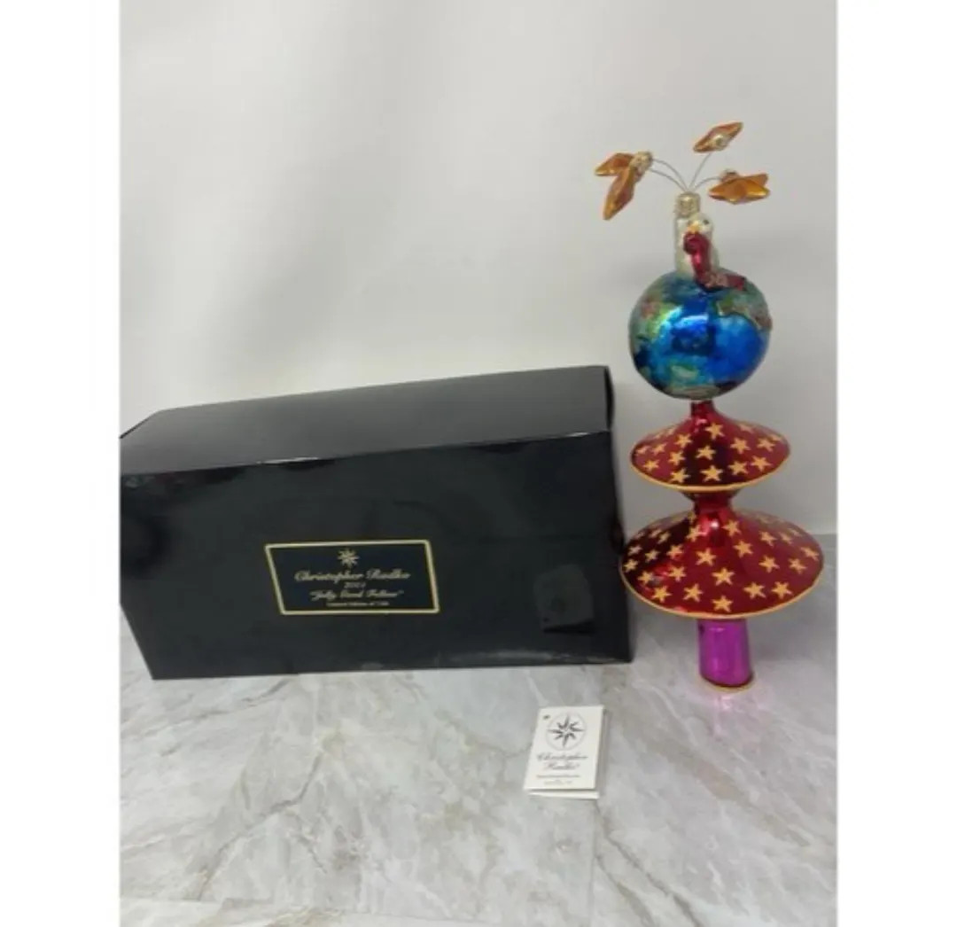 Rare~christopher Radko “splendor of Peace Finial” Tree Topper Dove on Top - Etsy | Etsy (US)