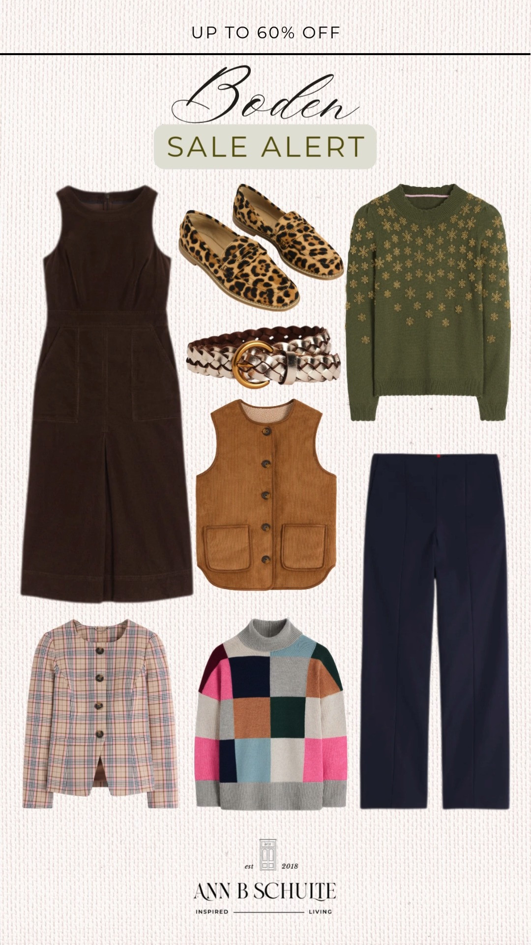 Boden is up to 60% off and our wardrobes just found their happy place. Bright, classic, and effortlessly polished picks await. 🌸🛍️✨ #Boden #LTKSale #WardrobeRefresh #ChicStyle #OOTD #LTKFashion #StyleInspo #WinterStyle #FashionFinds #SeasonalStyle 

 #LTKootd #LTKSaleAlert