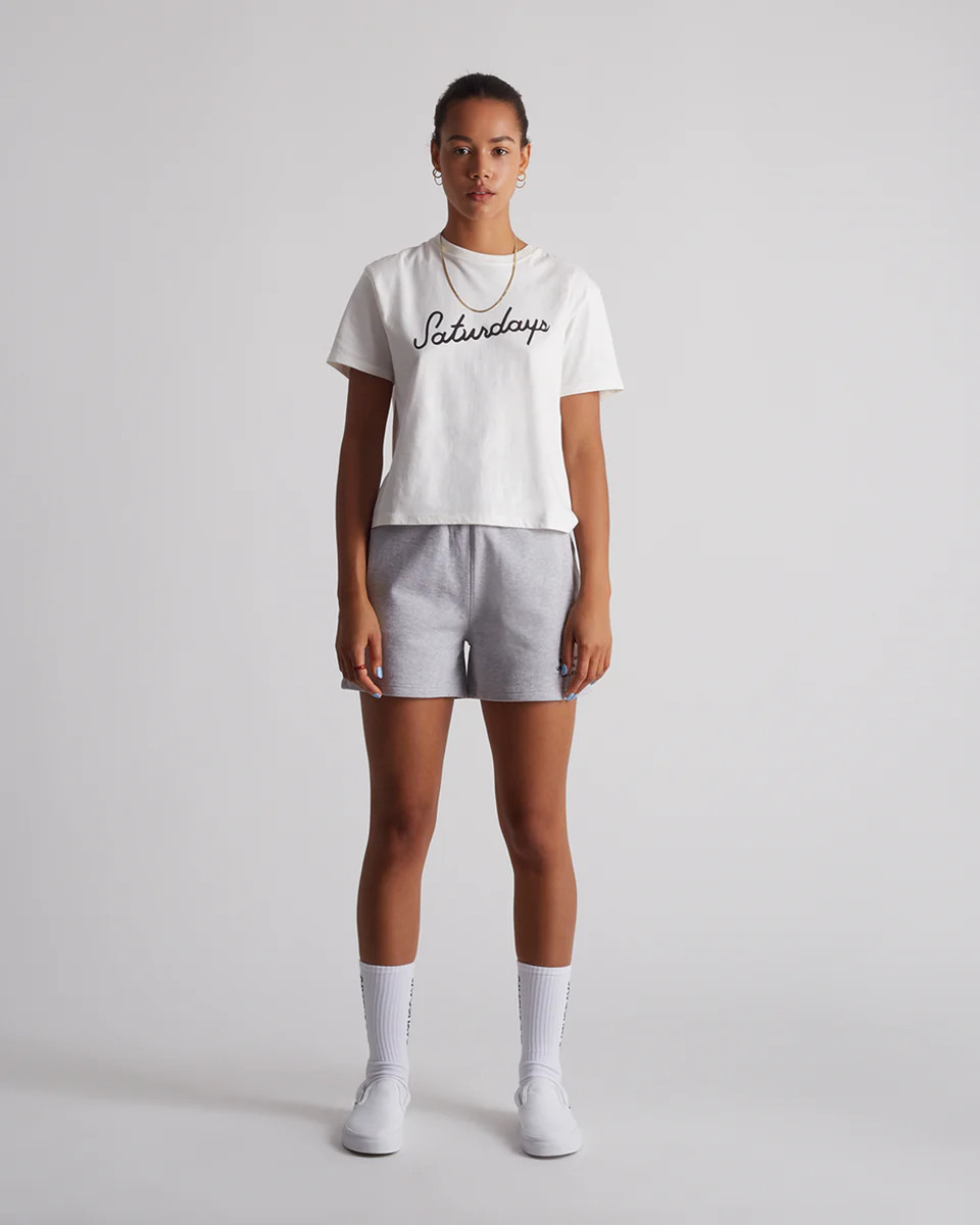Script Standard Short Sleeve Tee Black | Saturdays Surf LLC
