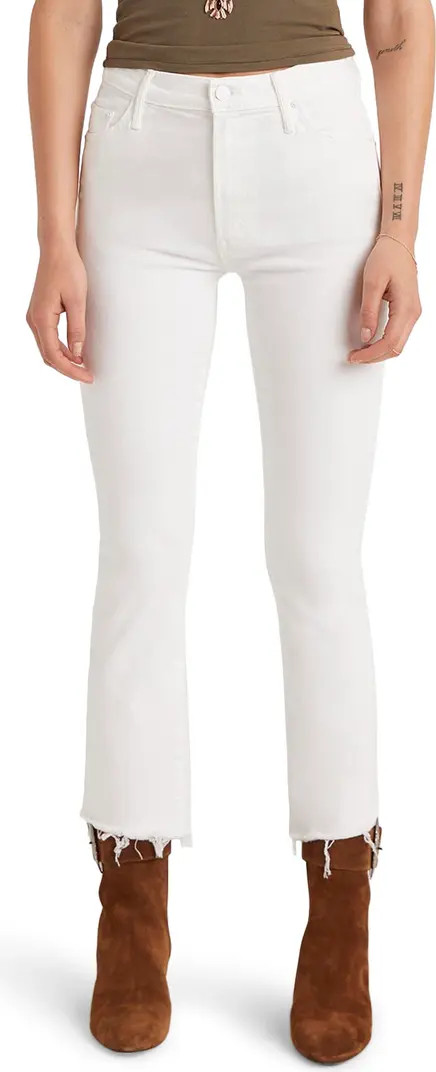Insider High Waist Crop Step Hem Jeans | Nordstrom