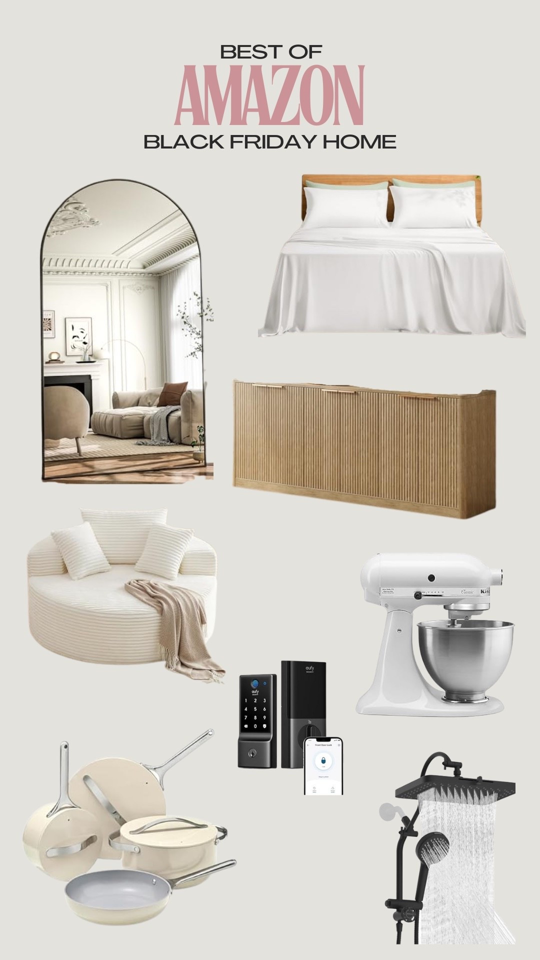 Black Friday Amazon home tech deals furniture luxe neutral large mirror hotel bedding sheets kitchen home smart home lock best sales deals 

#LTKHoliday #LTKGiftGuide #LTKCyberWeek
