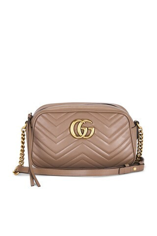 Gucci GG Marmont Shoulder Bag in Beige | FWRD 