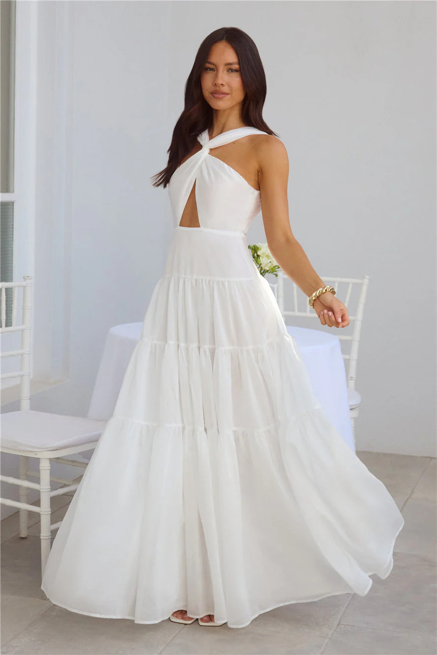 Shell Seekers Maxi Dress White | Hello Molly (US)