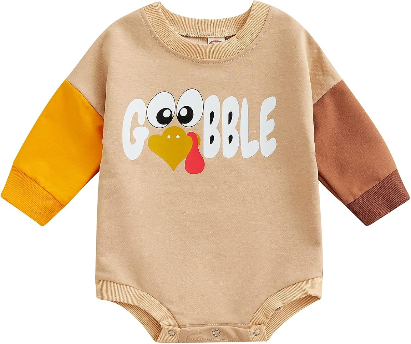 Infant Baby Boy Girl Fall Winter Romper Clothes Kids Long Sleeve Pumpkin Turkey Floral Bodysuit Fest | Amazon (US)