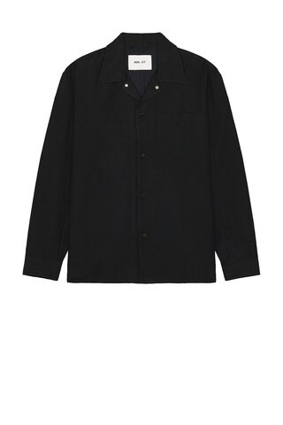 NN07 Blaze Shirt in Black - Black. Size L (also in M). | FWRD 