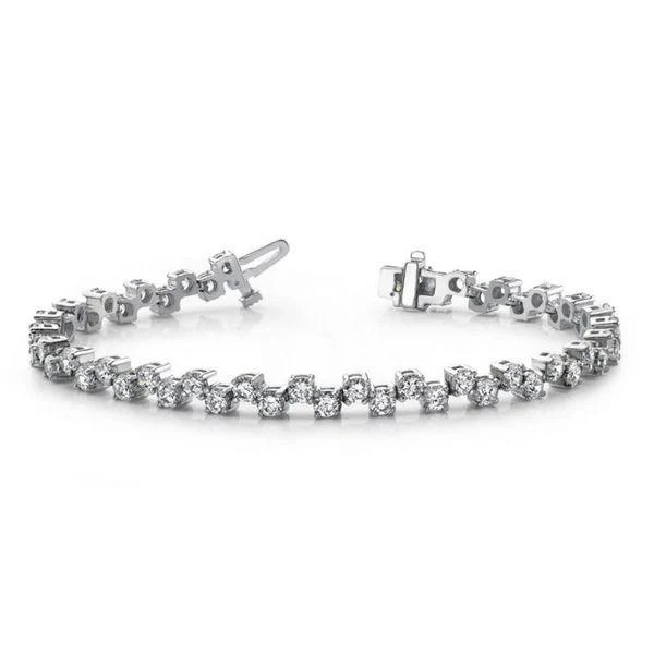 bouncing rounds tennis bracelet | Diamond Aupair