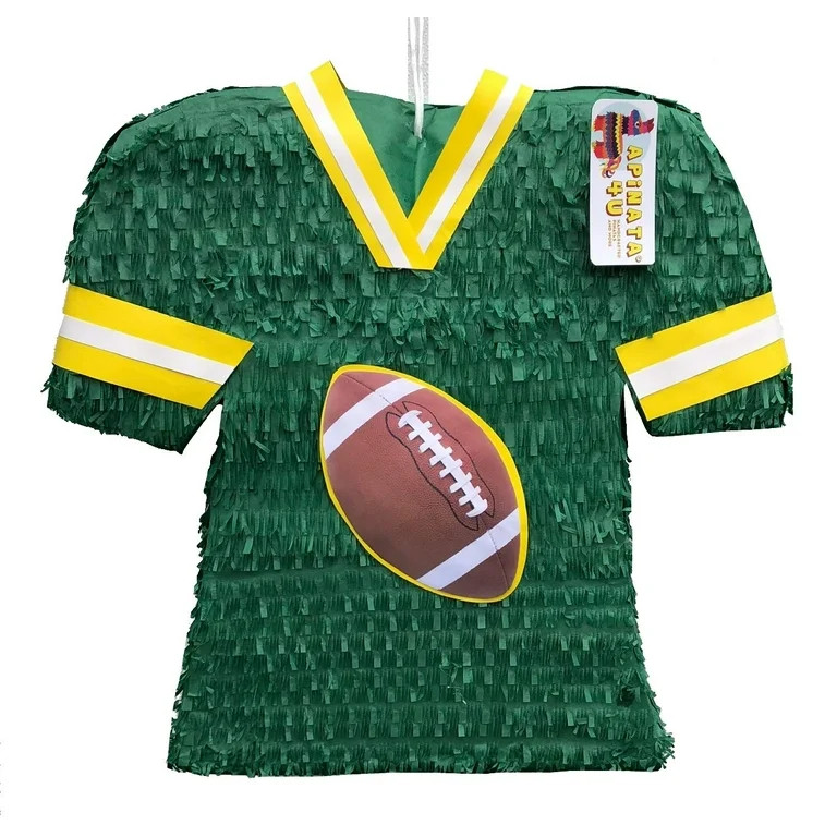 APINATA4U Large Green & Yellow Football Jersey Pinata Football Party Favor | Walmart (US)