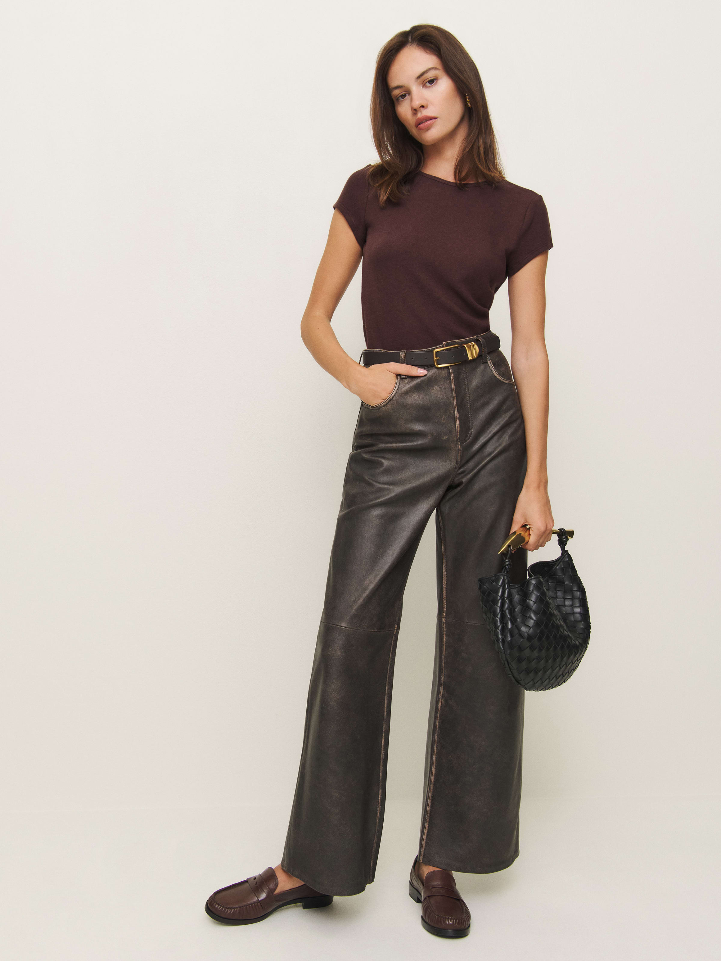 Olive Knit Top | Reformation (Global)