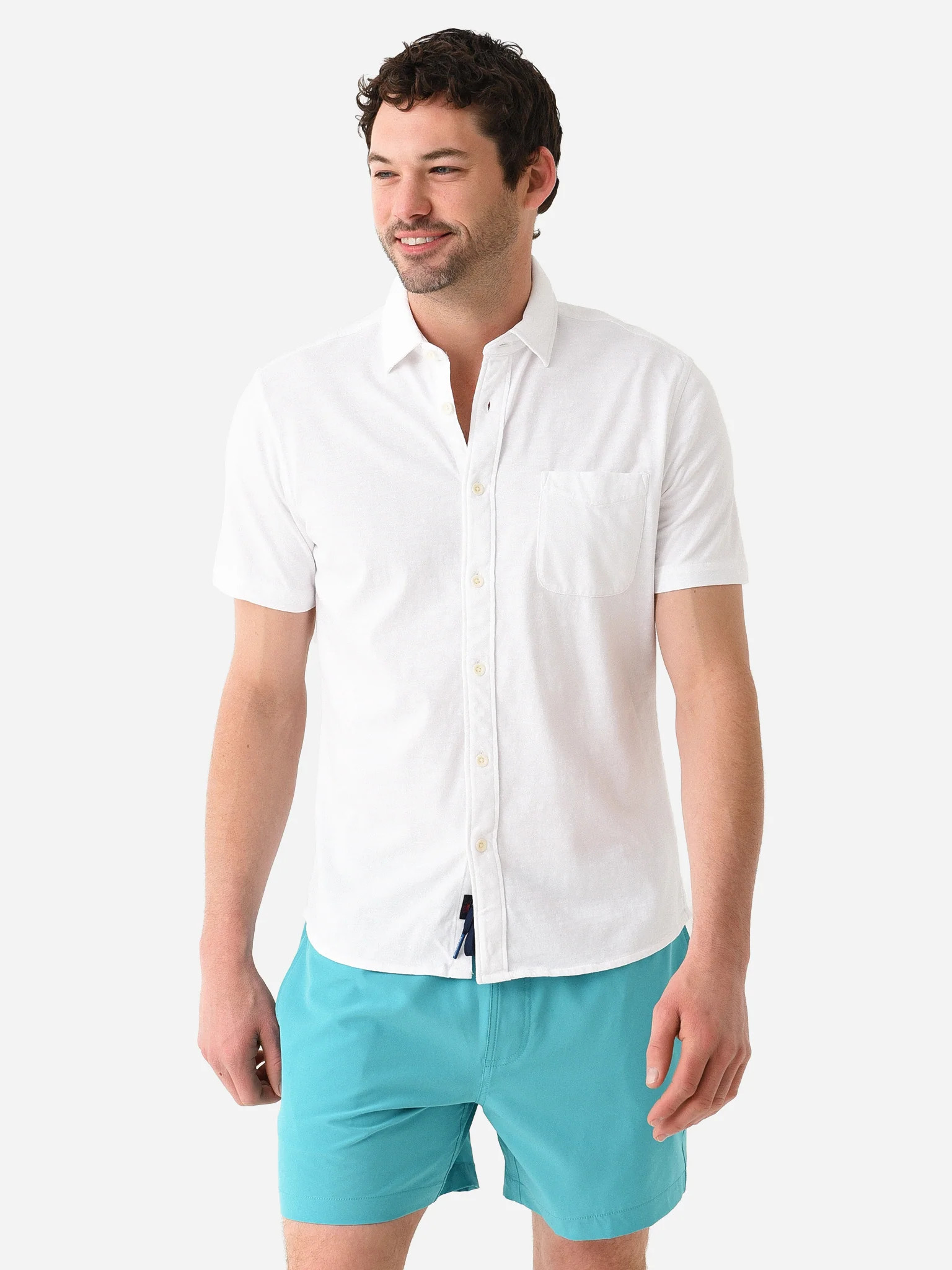FAHERTY BRAND
                      
                     Men's Short Sleeve Knit Seasons Shirt | Saint Bernard