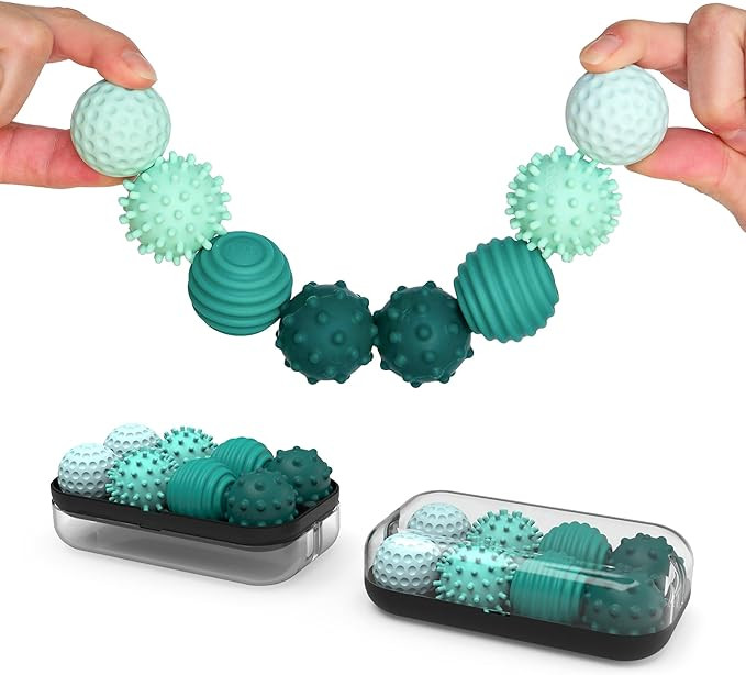 ONO Signets – Silicone Magnetic Balls with Textured Dimples, Bumps, and Waves | Fun to Play wit... | Amazon (US)