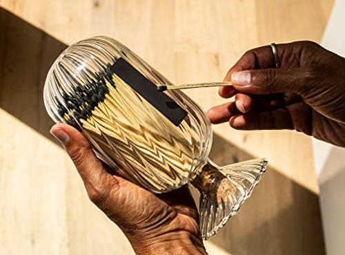 Skeem Design Glass Helix Match Cloche (Black, Medium) | Amazon (US)