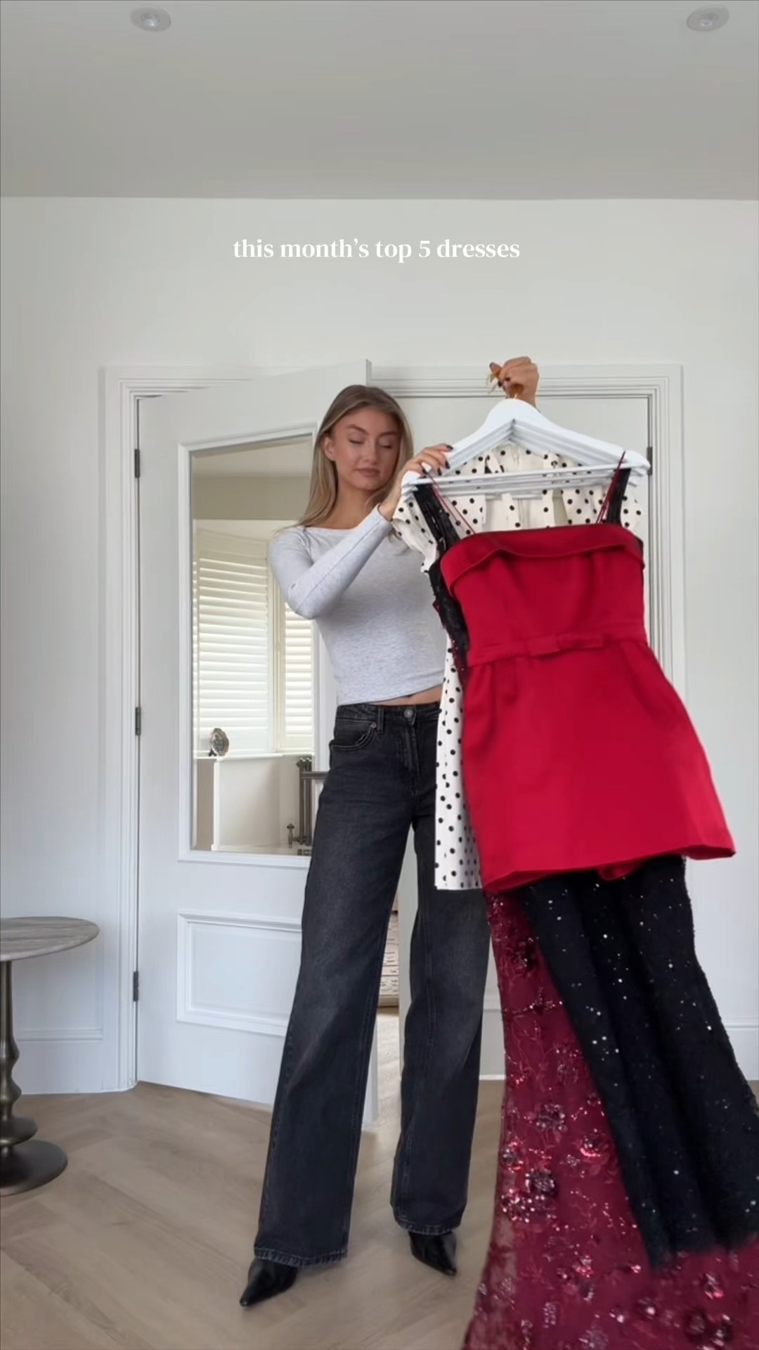 Some brands aren’t able to be tagged but will note everything below! ❤️ 
1st dress- Milla 
2nd dress- revolve 
3rd-Zara
4th- Zara
5th- Housr of CB