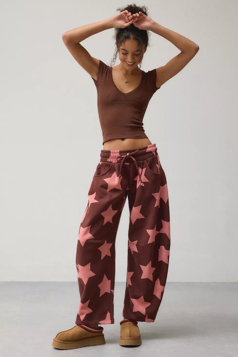 Out From Under Essential Barrel Leg Full Length Sweatpant | Urban Outfitters (US and RoW)