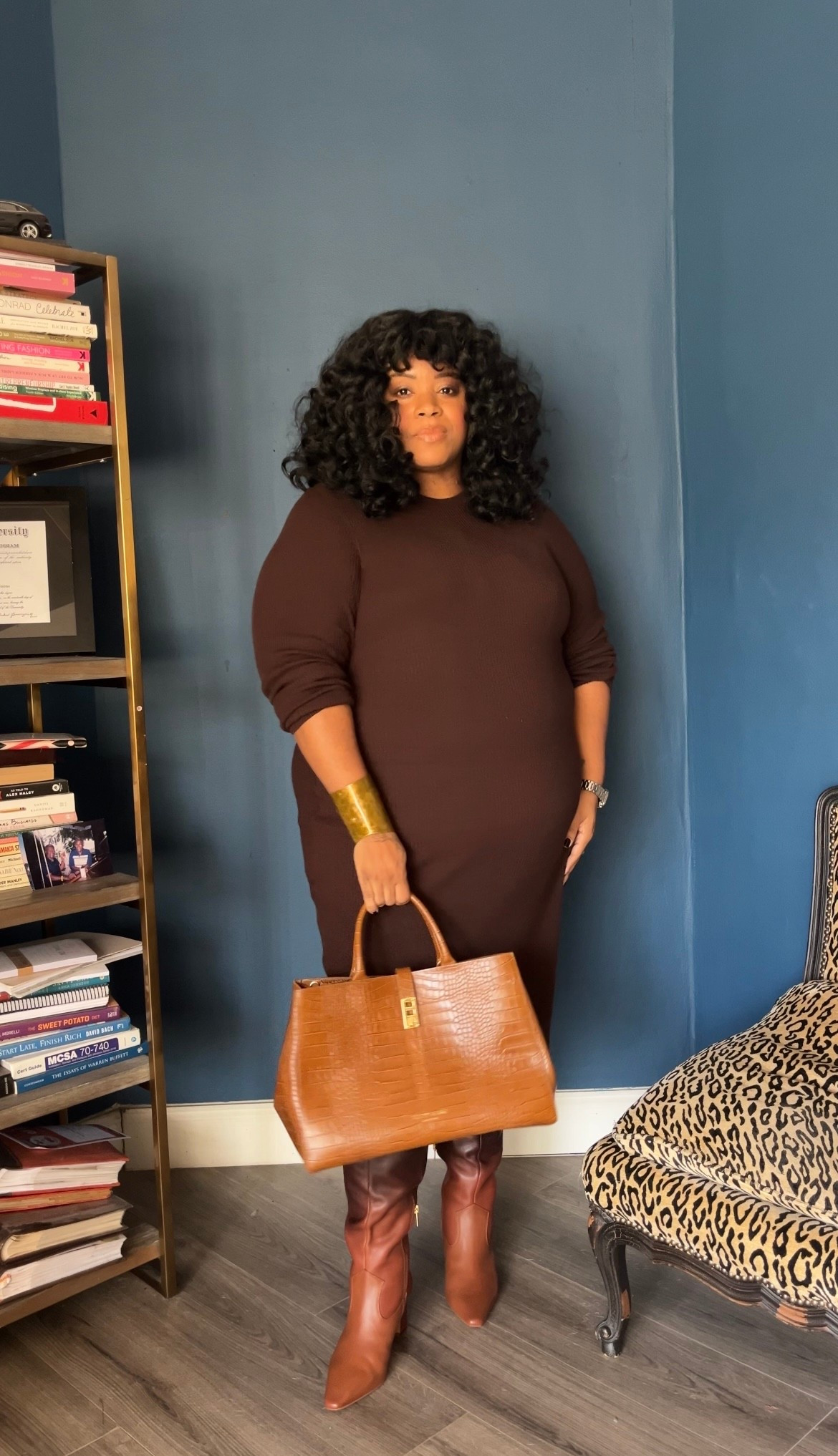 Brown Sweater Dress Outfit

#LTKOver40 #LTKPlusSize #LTKShoeCrush