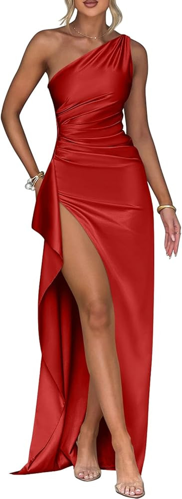 Memoriesea Satin Maxi Dress | Amazon (US)