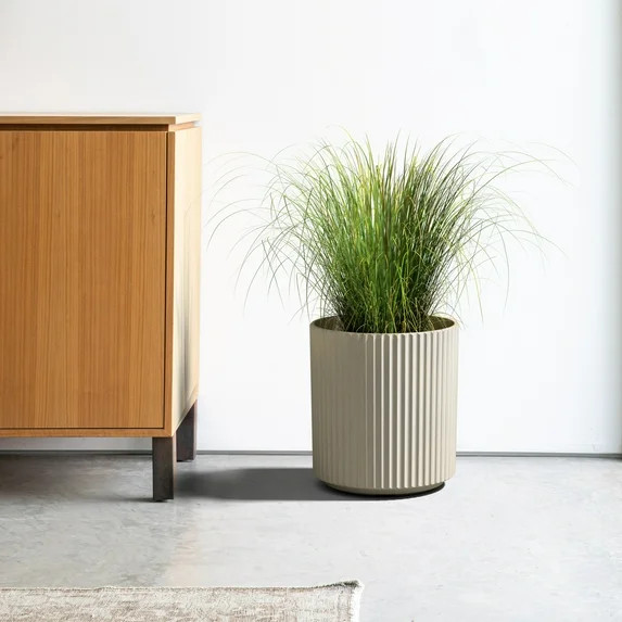 Veradek Demi Series  16" Plastic-Stone Planter - 2-Pack Sand | Walmart (US)