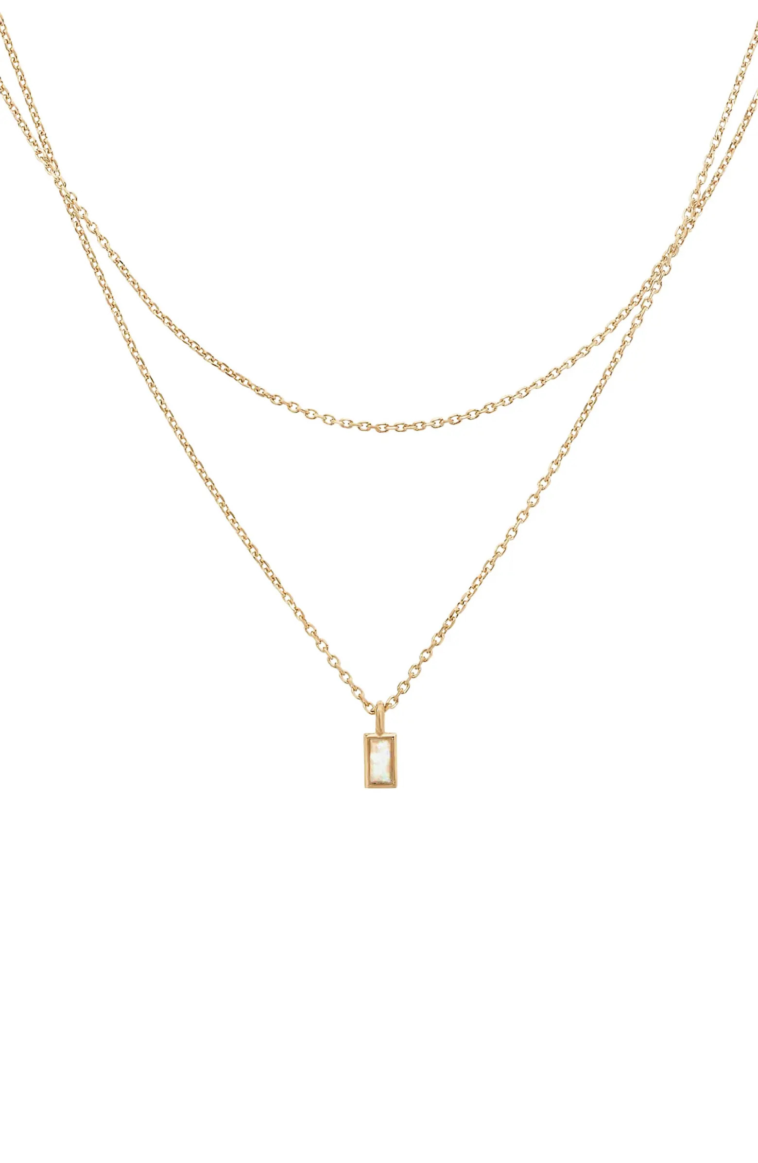 Sterling Silver 18k Gold Plated Elayna Layered Necklace Holiday Gift Idea | Nordstrom