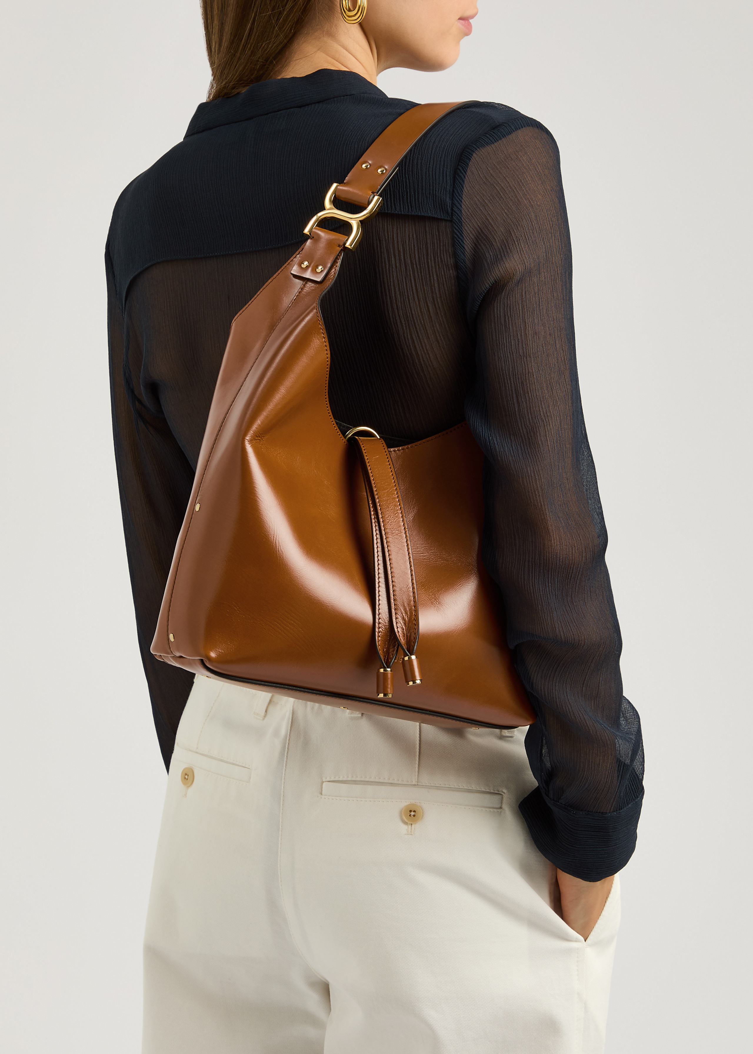 Marcie small leather shoulder bag | Harvey Nichols
