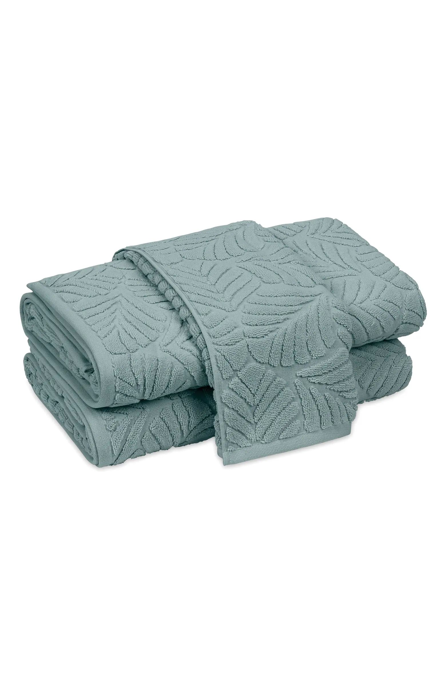 Sonia Leaf Jacquard Cotton Hand Towel | Nordstrom