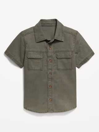 Short-Sleeve Utility Pocket Shirt for Toddler Boys | Old Navy (US)