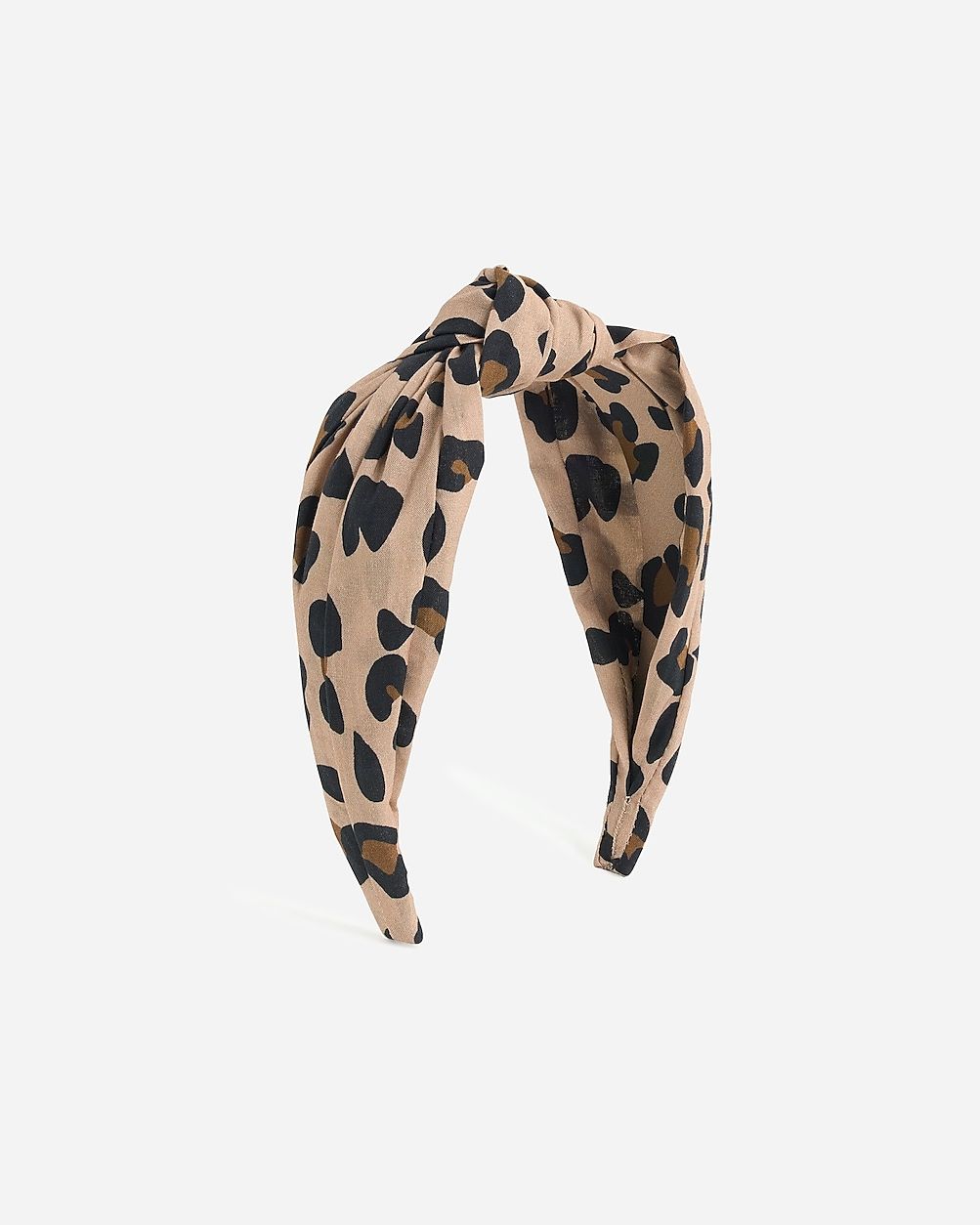 Knot headband in leopard | J.Crew US