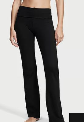 VS Cotton Yoga Foldover Flare Leggings | Victoria's Secret (US / CA )