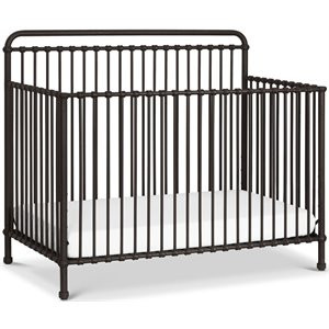 Million Dollar Baby Classic Winston 4-in-1 Convertible Iron Crib in Vintage Iron | Cymax