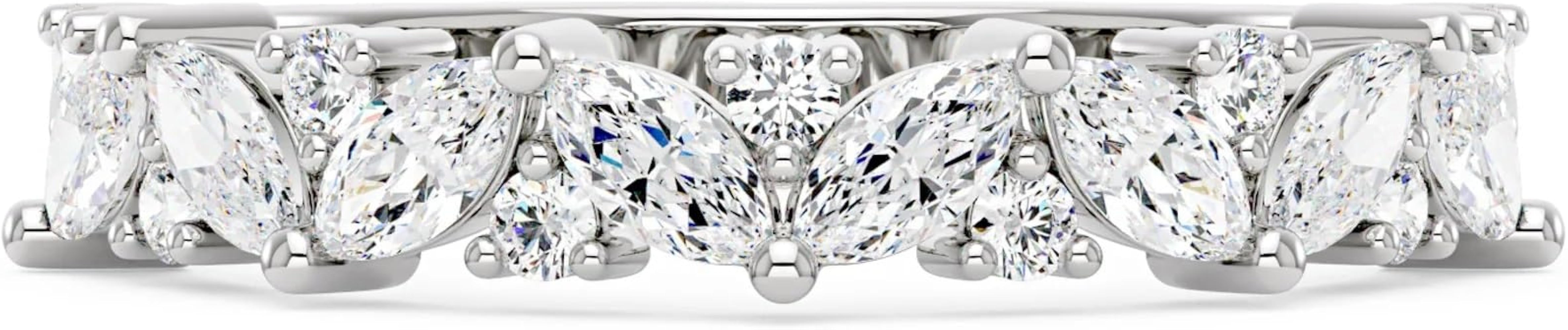 EPI Moissanite Engagement Rings for Women,Promise Rings 925 Sterling Silver with White Gold Plate... | Amazon (US)