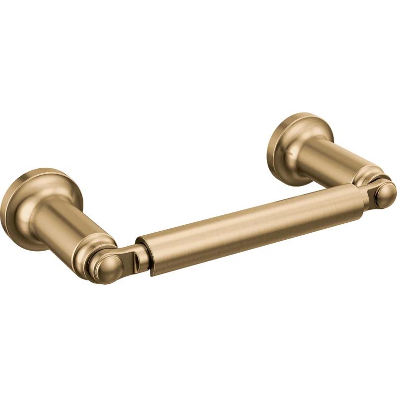 Delta Saylor Wall Mounted Pivot Arm Toilet Paper Holder in Champagne Bronze | Wayfair North America