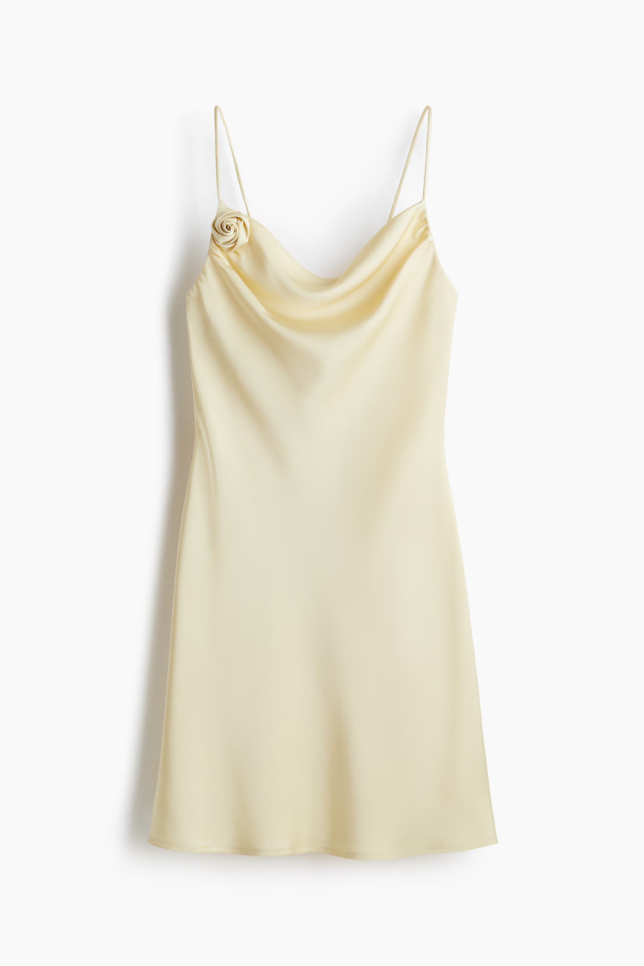Vestido slip em cetim com atilhos | H&M (FR, IT, ES, PT, BE)