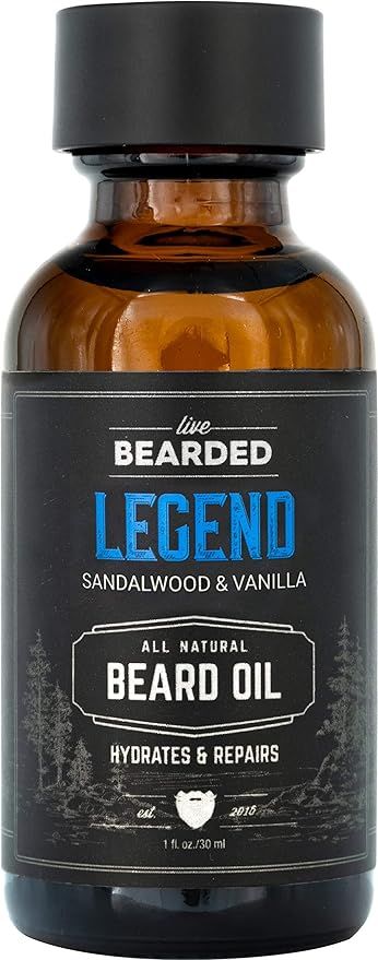Live Bearded: Beard Oil - Premium All-Natural Beard Oil for Men with Jojoba Oil Beard Care - 1 fl... | Amazon (US)