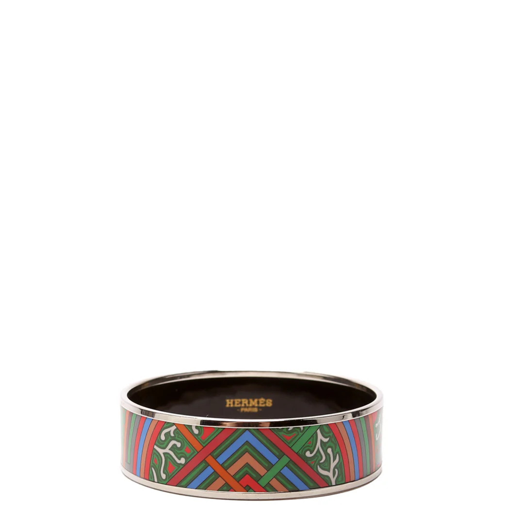 Printed Enamel "L'Arbre Du Vent" Bracelet | Keeks Designer Handbags