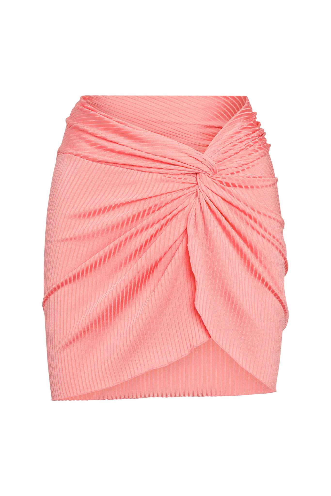Andros Mini Sarong - Guava Wide Rib | Monday Swimwear