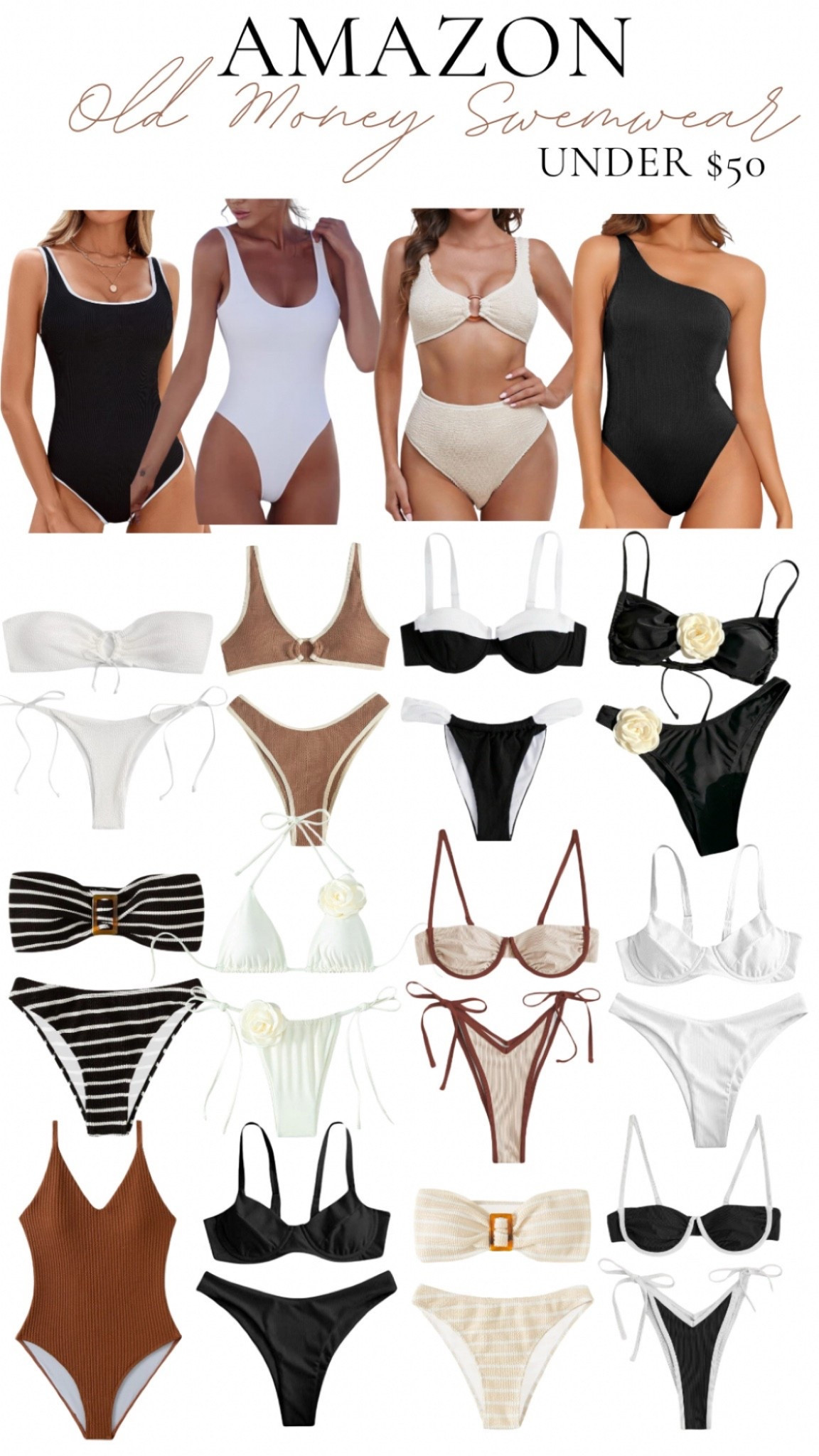 Old Money Swimwear #amazon #swimwear #bikini #swimsuit #oldmoney

#LTKSummerEdit #LTKFindsUnder50 #LTKSeasonal