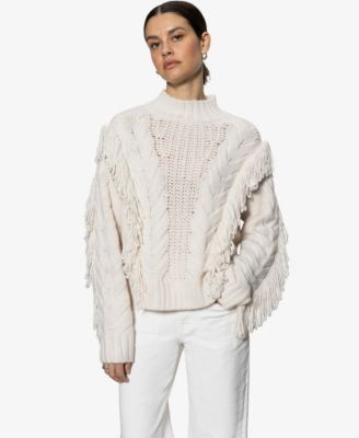Women's Crafted Fringe Sweater | Macy's