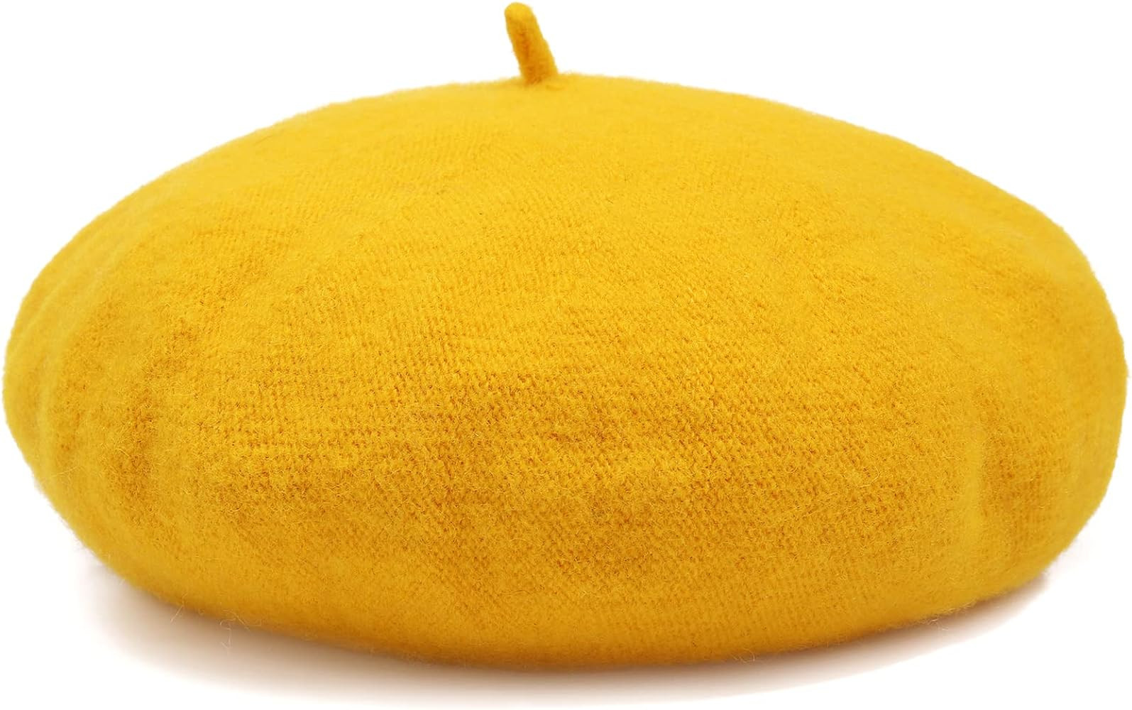 Women French Wool Beret Hats - Solid Color Classic Beanie Winter Cap | Amazon (US)