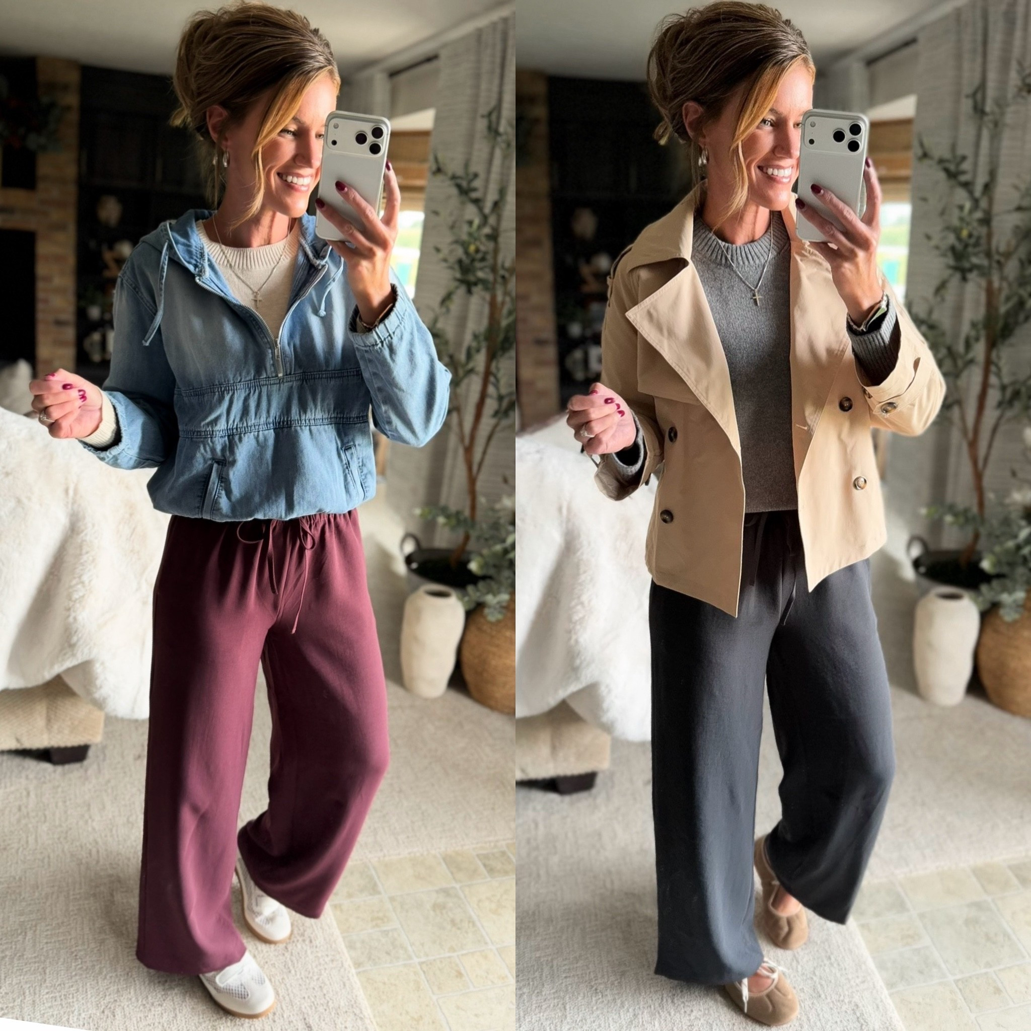 The Amazon “it” pants just got better. Now available in new colors and different length options. 
Wearing small in all tops and medium regular length in pants.

#LTKSeasonal #LTKOver40