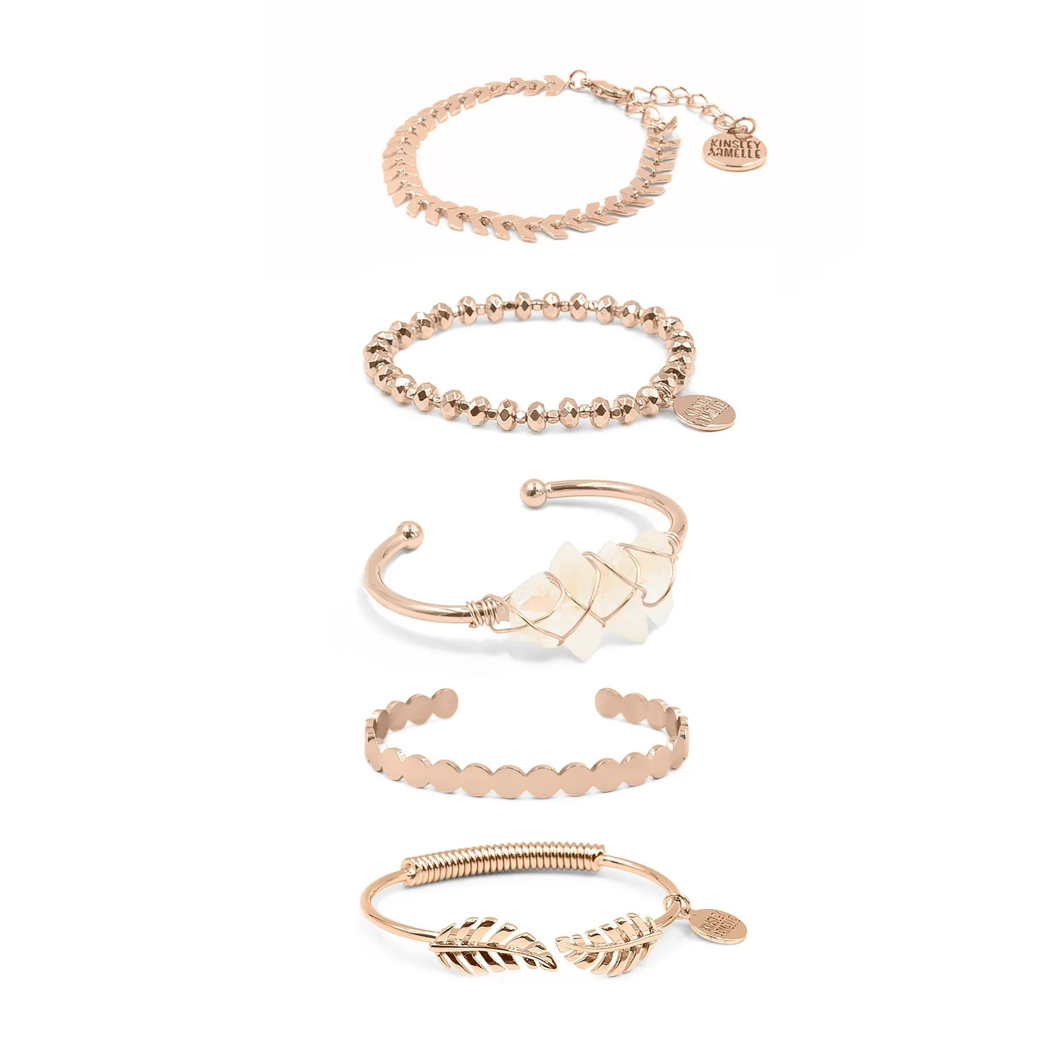 Rose Gold Sugar Rush Bracelet Stack | Kinsley Armelle
