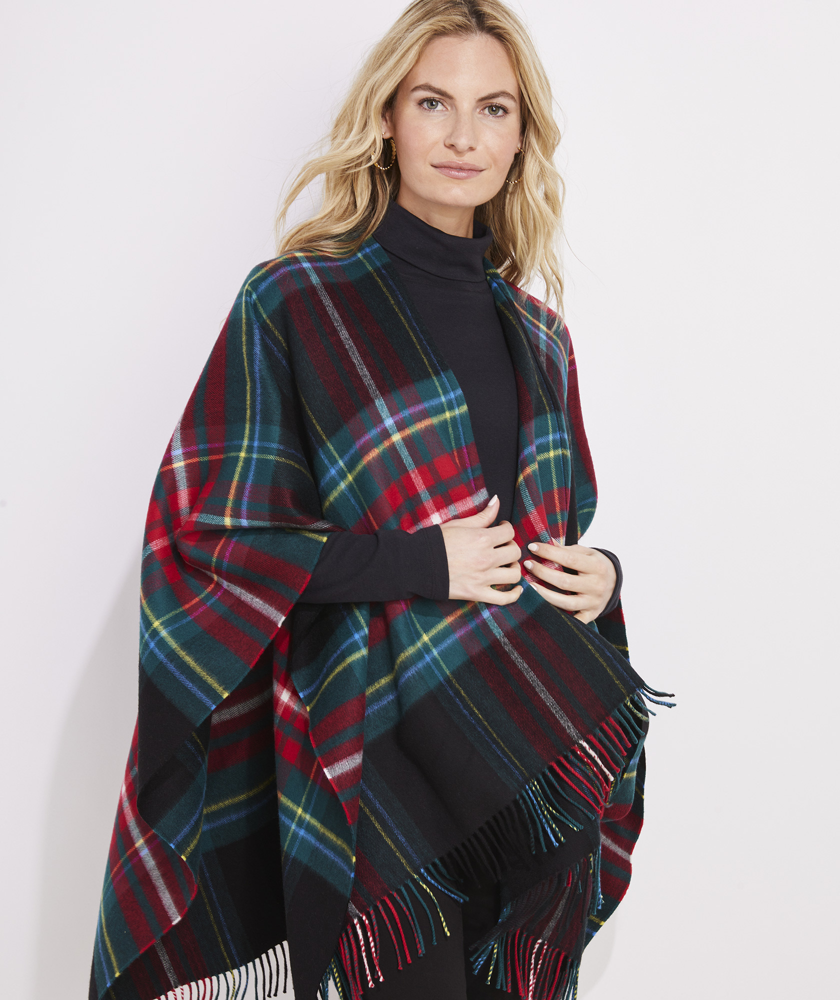 Après Tartan Woven Wrap | vineyard vines